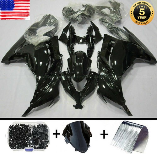 Gloss black abs fairing - black, kit
